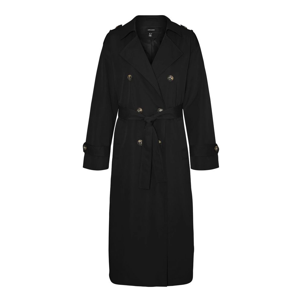 Pull en polyester noir Vero Moda