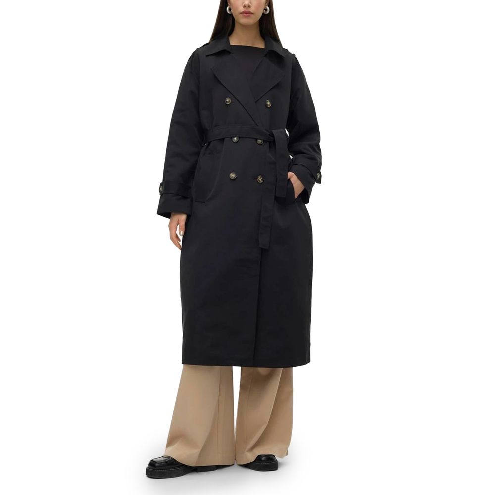 Pull en polyester noir Vero Moda