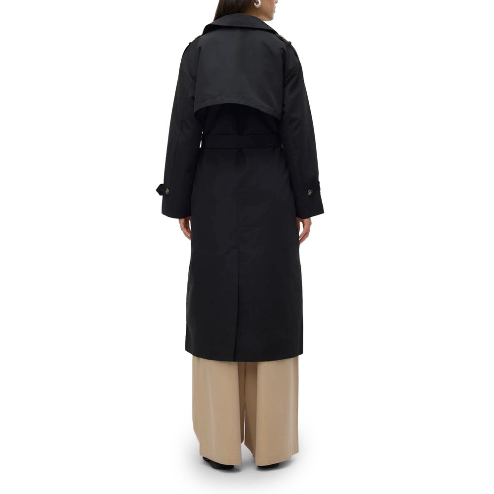Pull en polyester noir Vero Moda