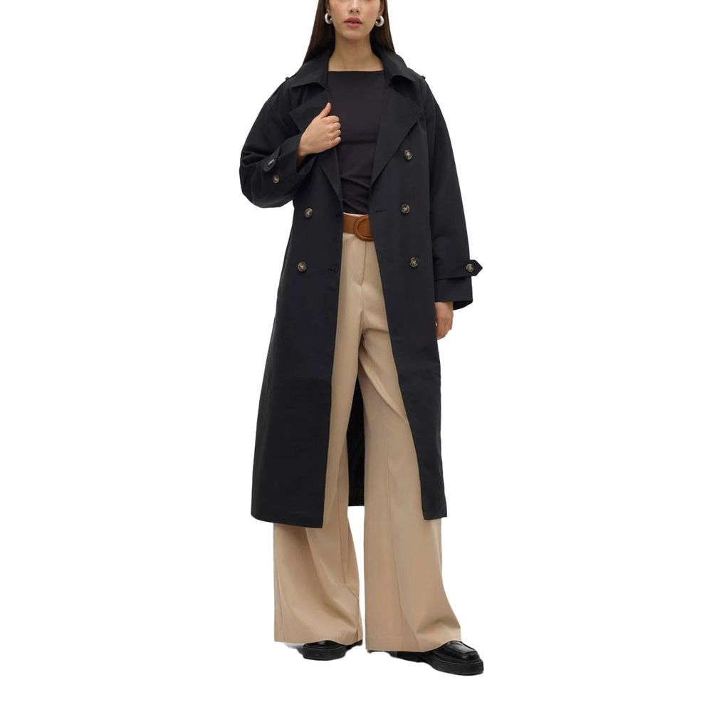 Pull en polyester noir Vero Moda
