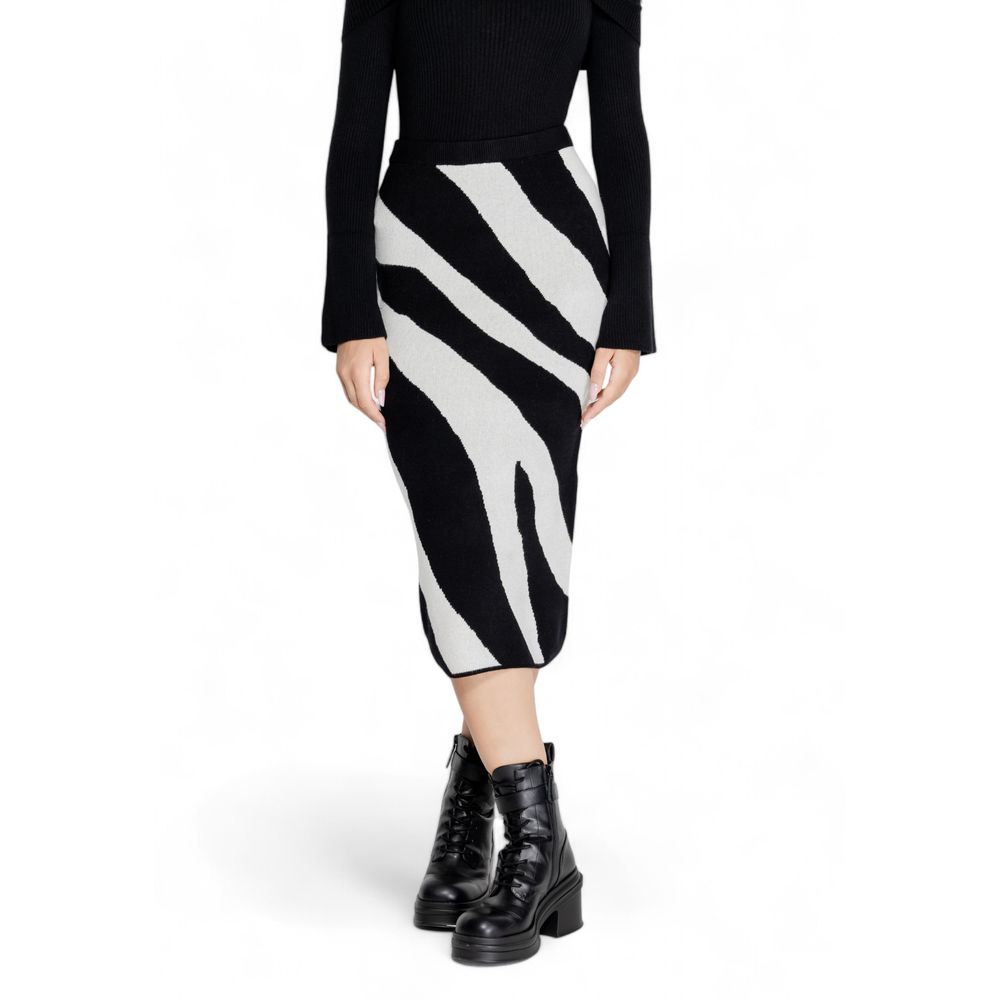 Jupe en viscose noire Vero Moda