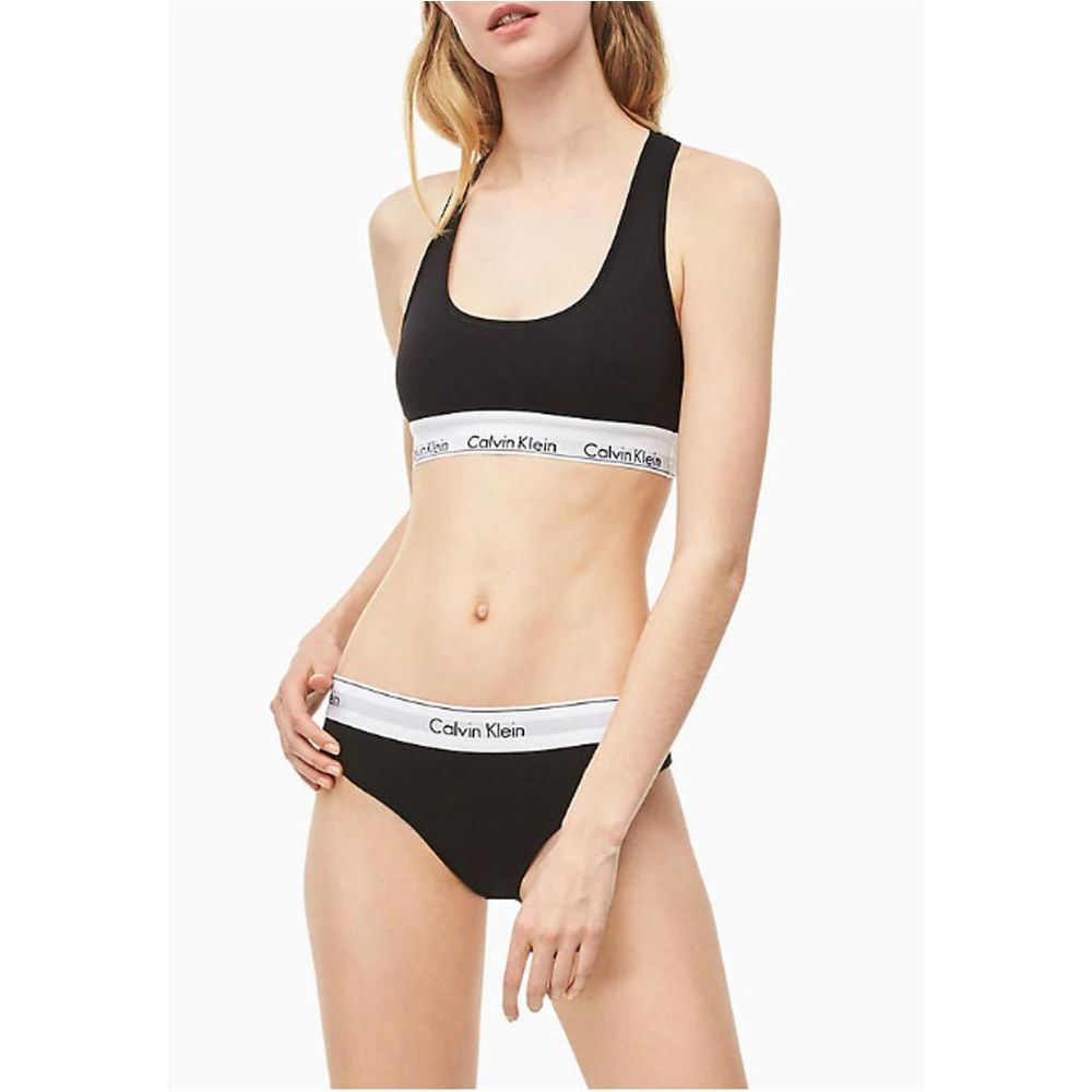 Soutien-gorge en coton noir Calvin Klein Underwear