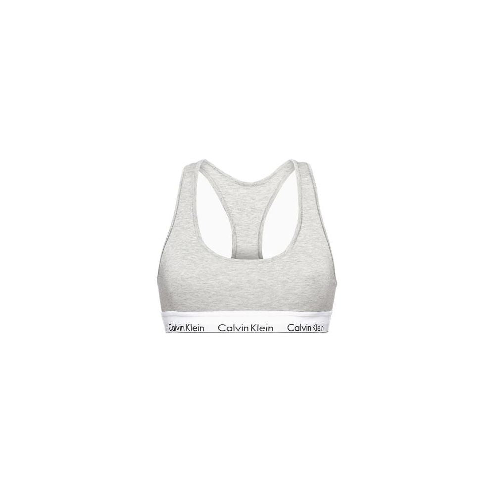 Soutien-gorge en coton gris Calvin Klein Underwear