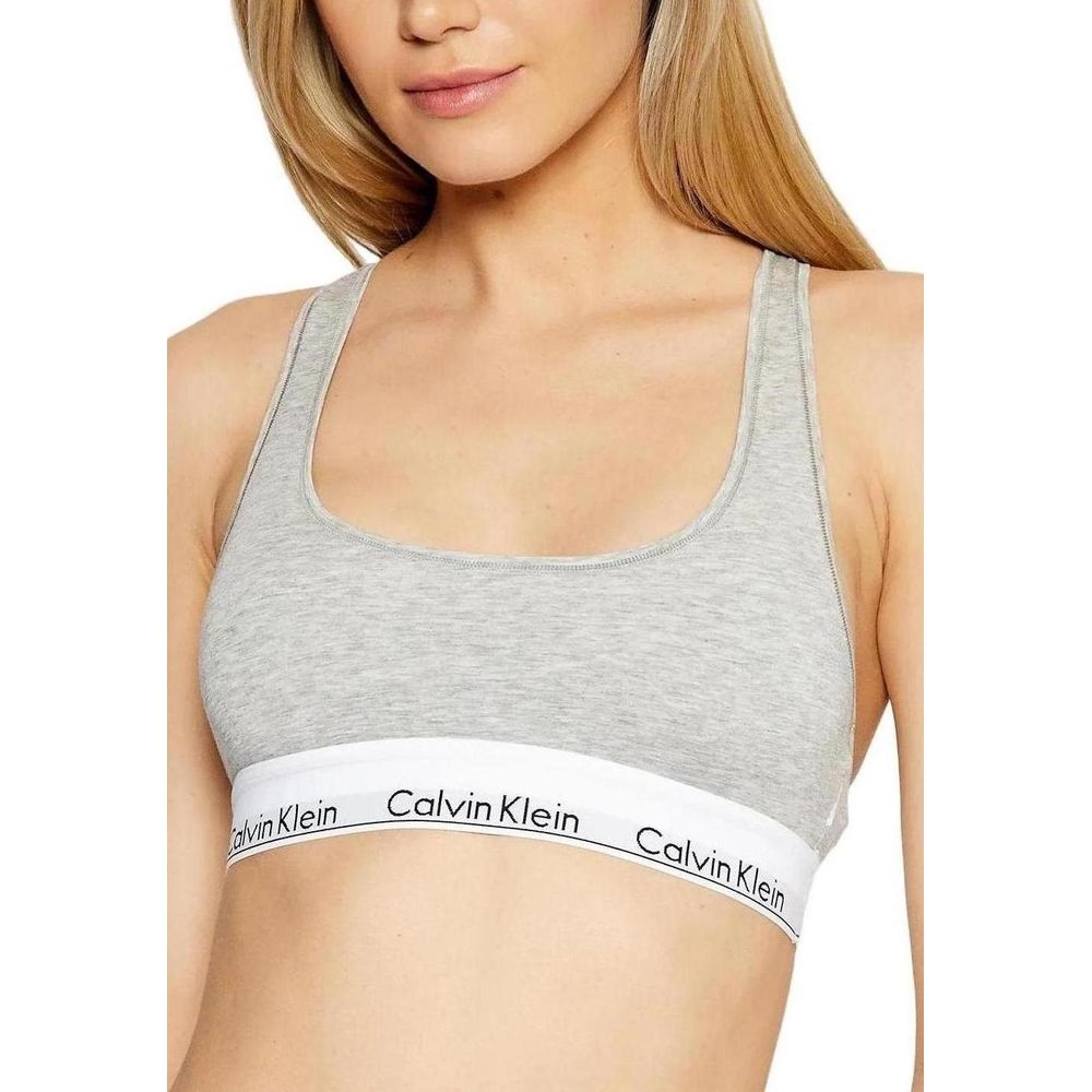 Soutien-gorge en coton gris Calvin Klein Underwear