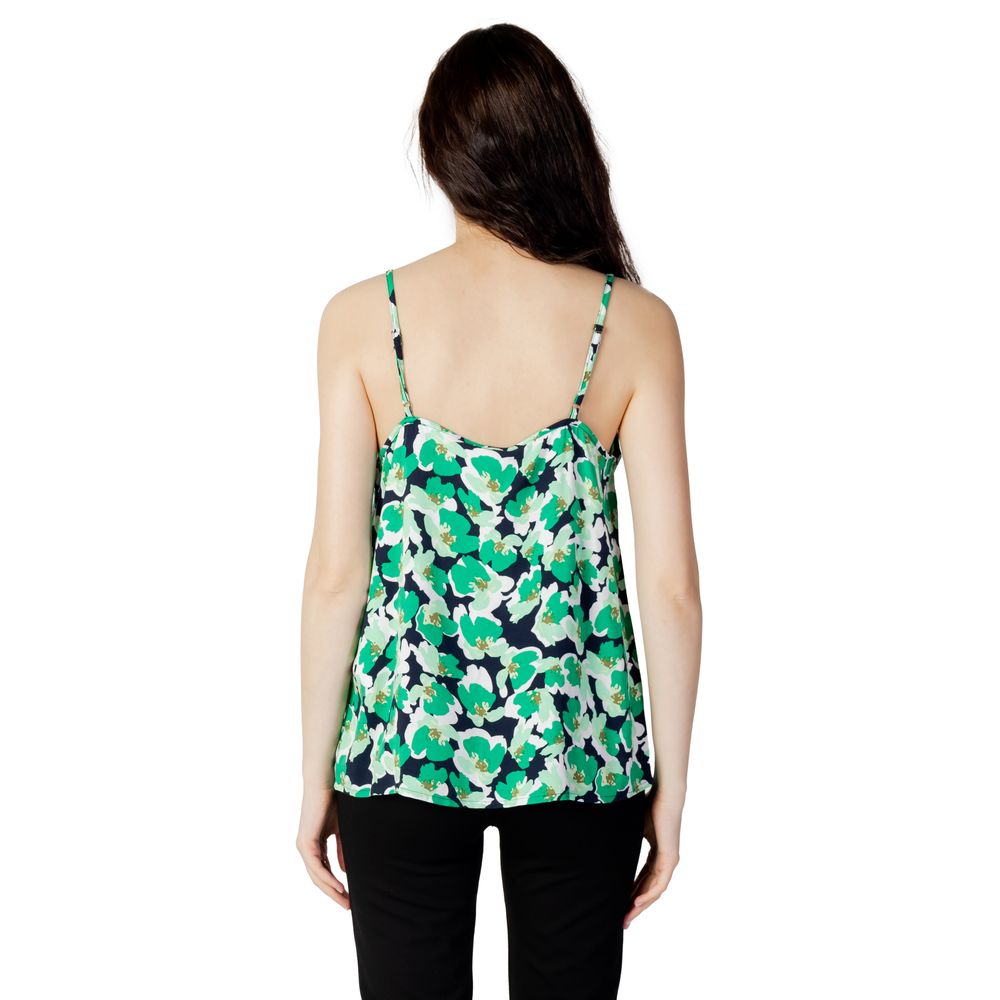 Jacqueline De Yong Green Cotton Tank Top by Jacqueline De Yong