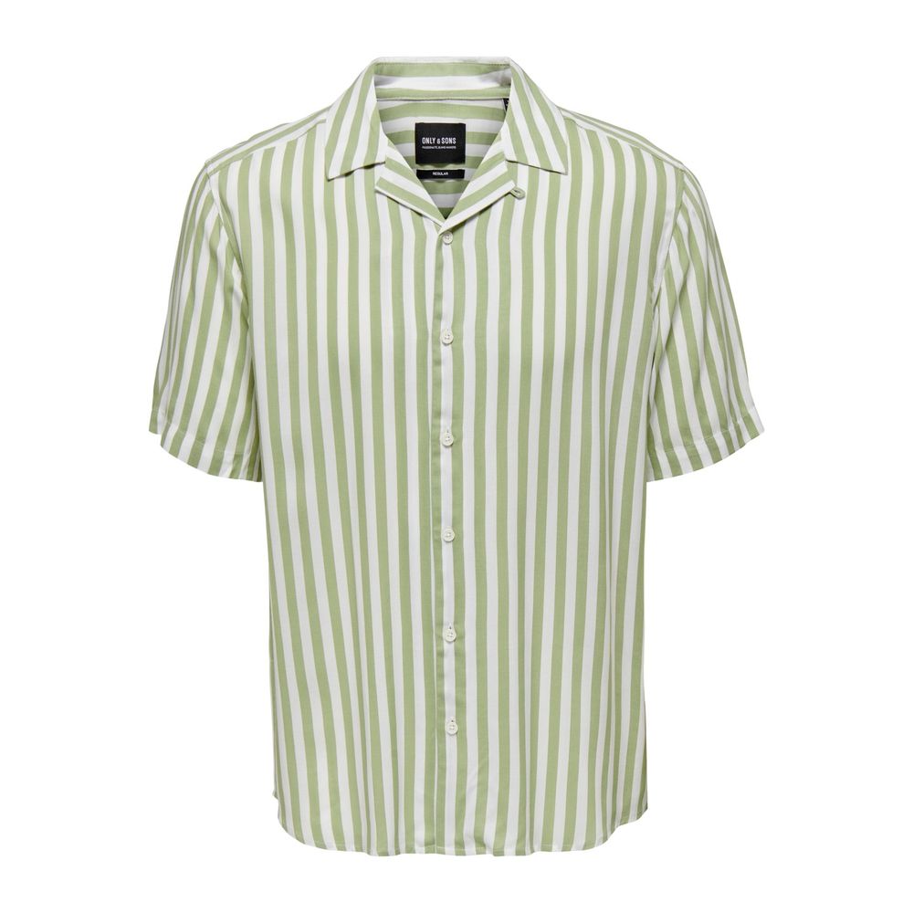 Only & Sons Green Viscose Shortsleeve by Only & Sons