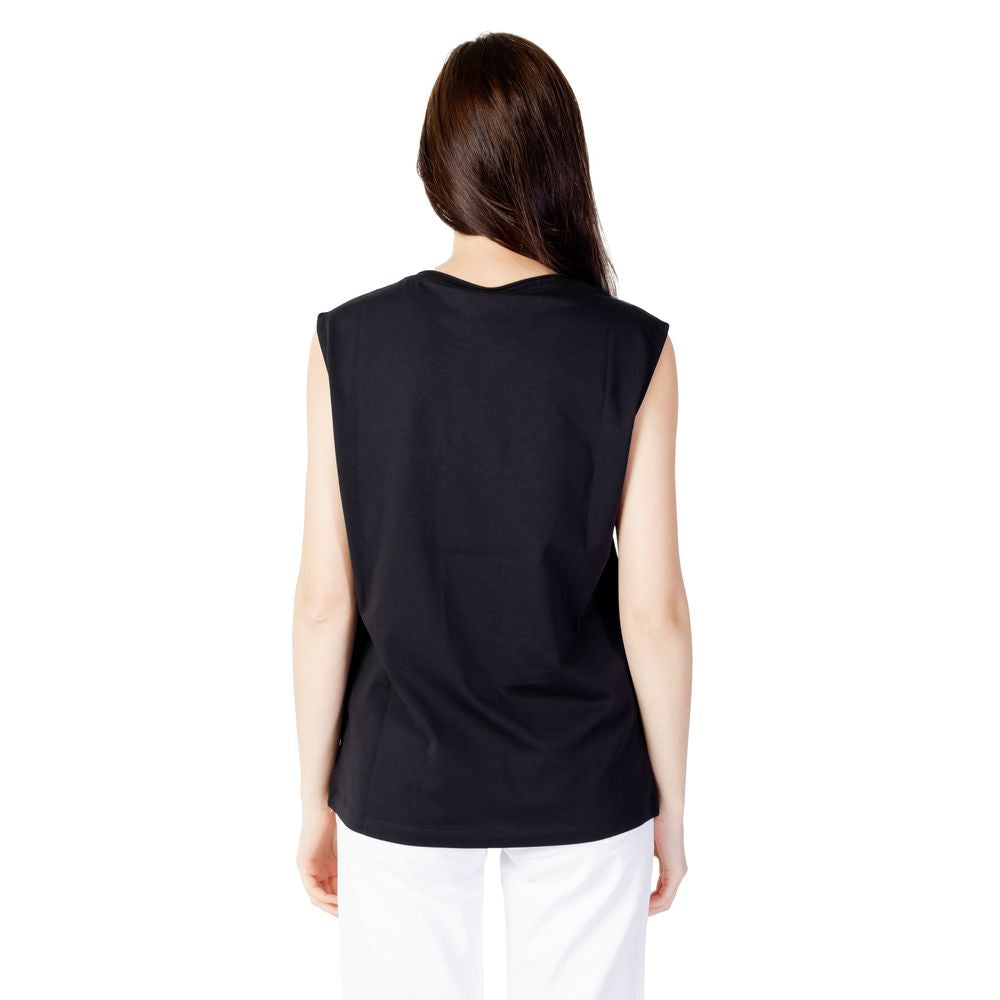 T-shirt en coton bleu noir
