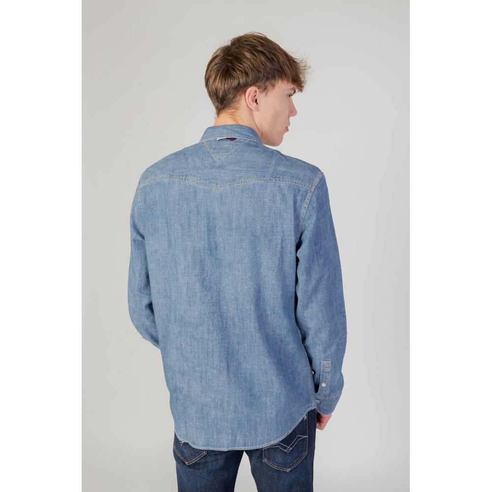Tommy Hilfiger Jeans Blue Cotton Shirt by Tommy Hilfiger Jeans