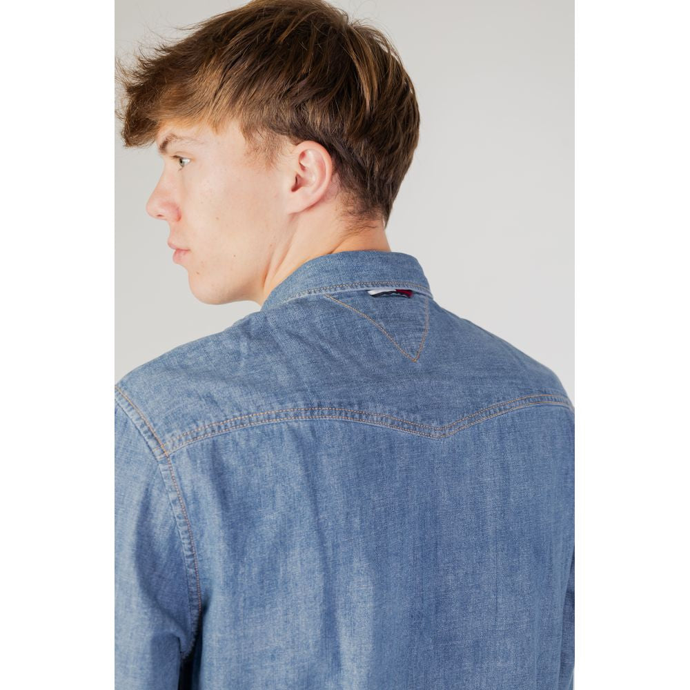 Tommy Hilfiger Jeans Blue Cotton Shirt by Tommy Hilfiger Jeans
