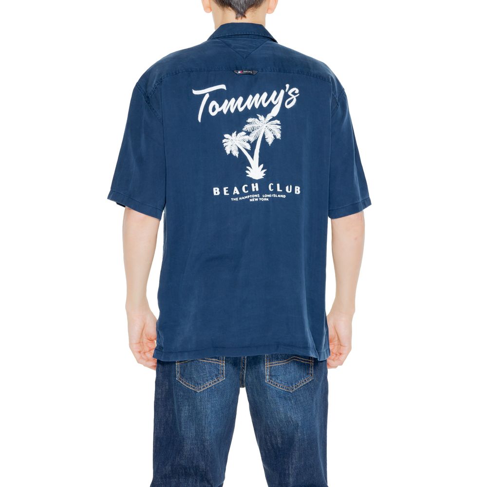 Tommy Hilfiger Jeans Blue Lyocell Shortsleeve by Tommy Hilfiger Jeans