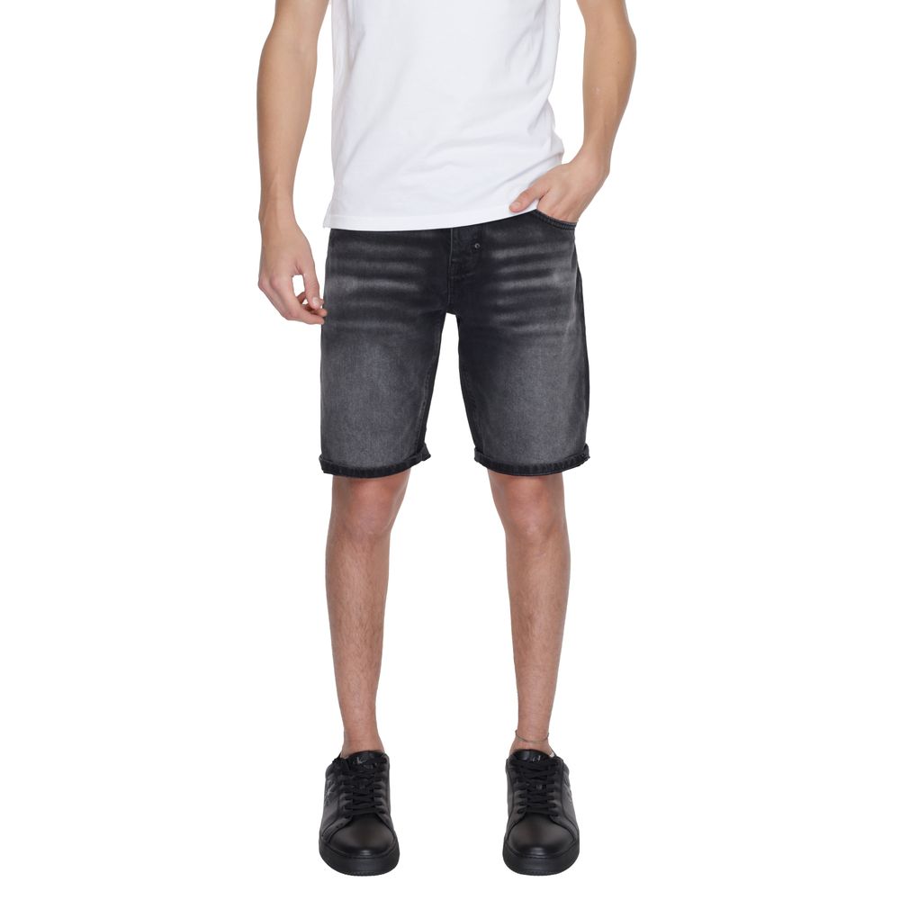 Antony Morato Bermuda en coton noir