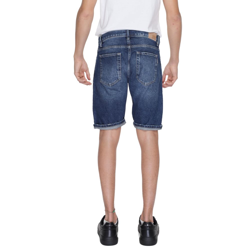 Short en coton bleu Antony Morato