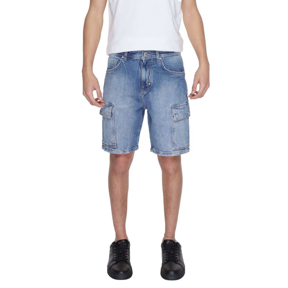 Short en coton bleu Antony Morato