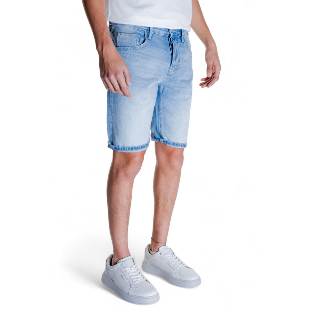 Antony Morato Bermuda en coton bleu clair
