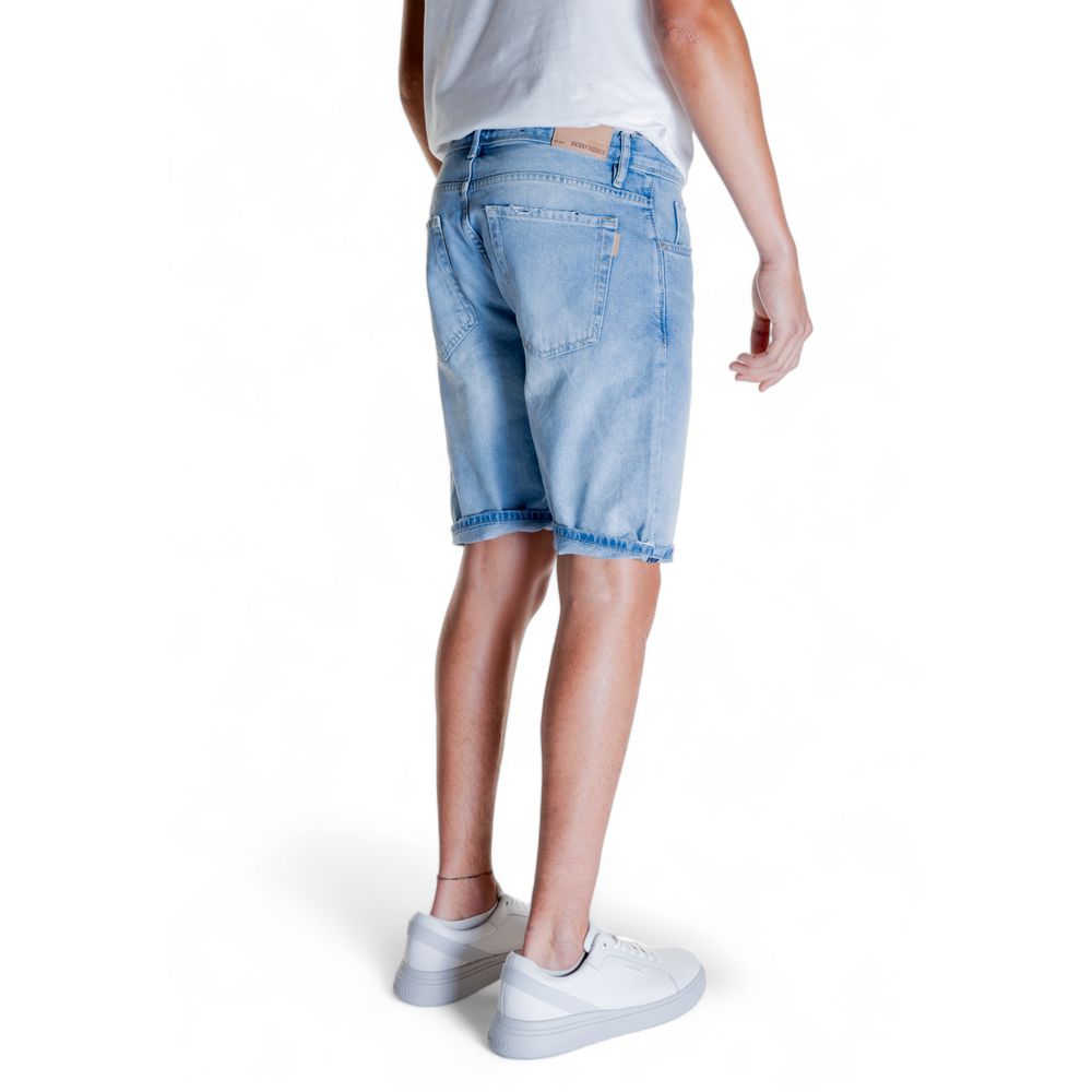 Antony Morato Bermuda en coton bleu clair