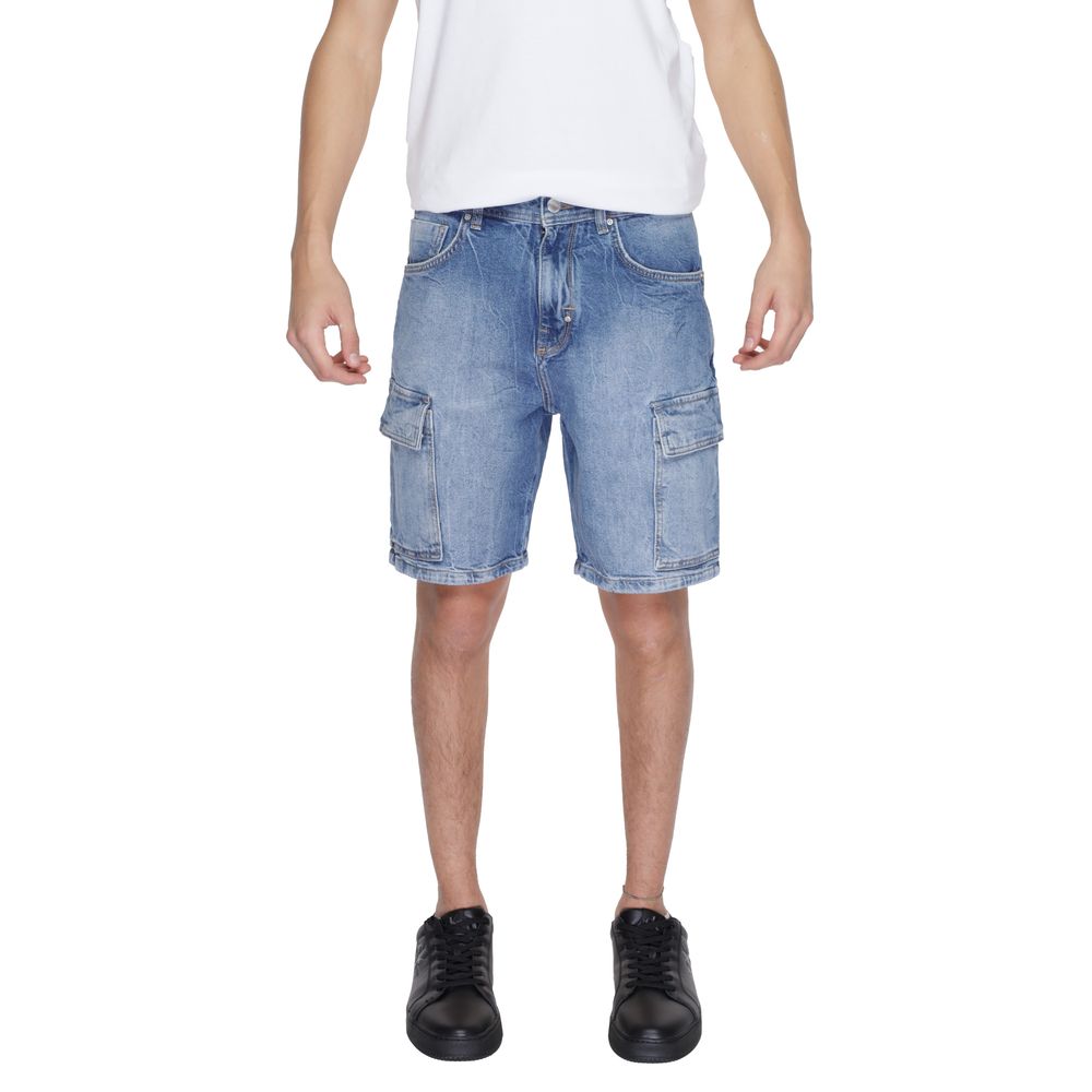 Short en coton bleu Antony Morato