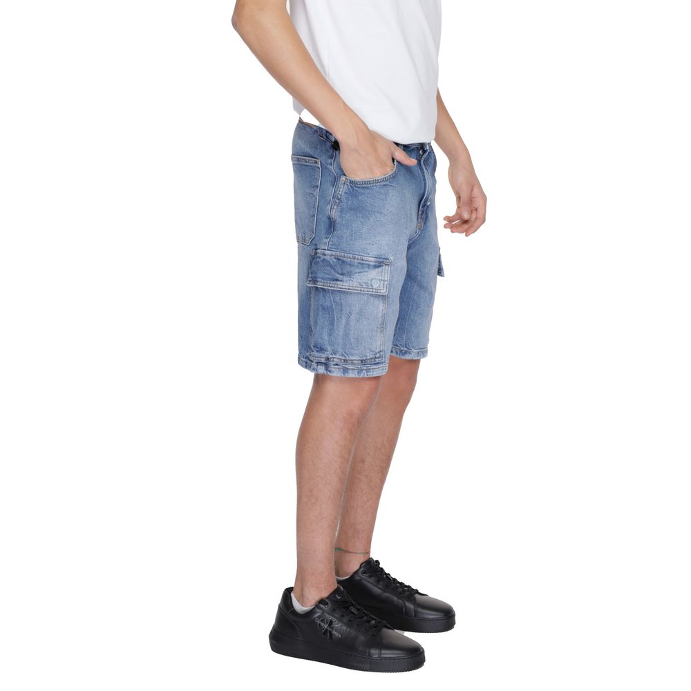 Short en coton bleu Antony Morato