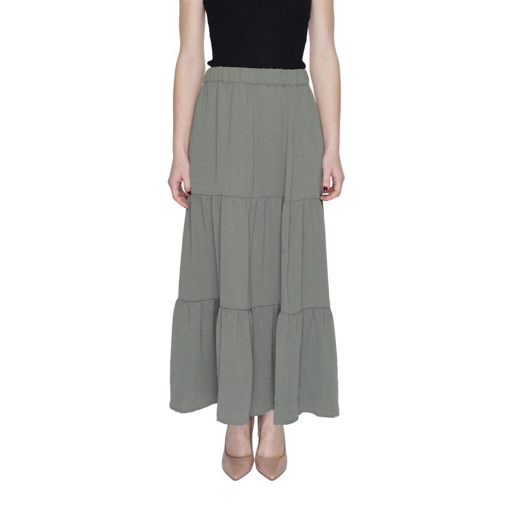 Jupe en polyester verte Jacqueline De Yong