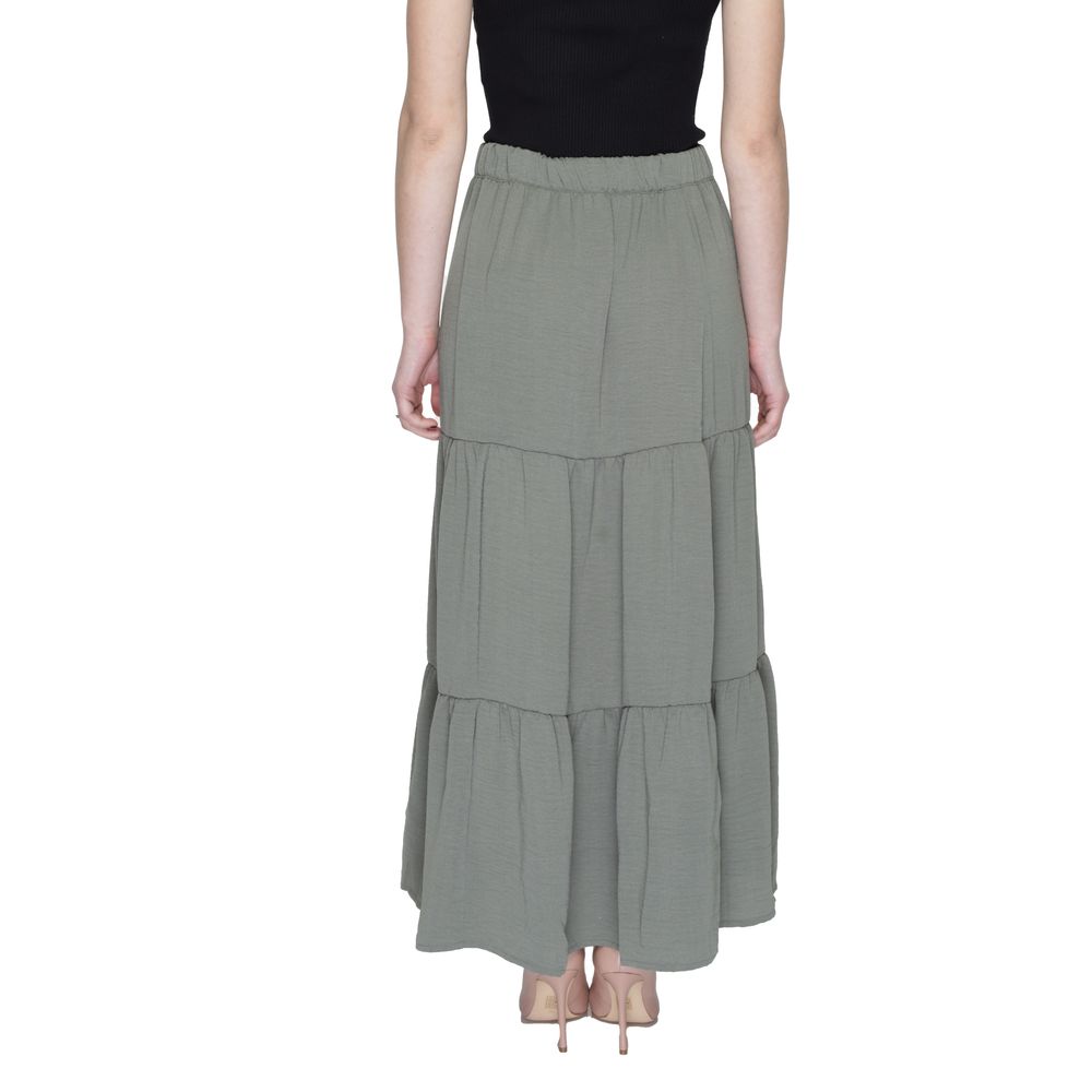 Jupe en polyester verte Jacqueline De Yong