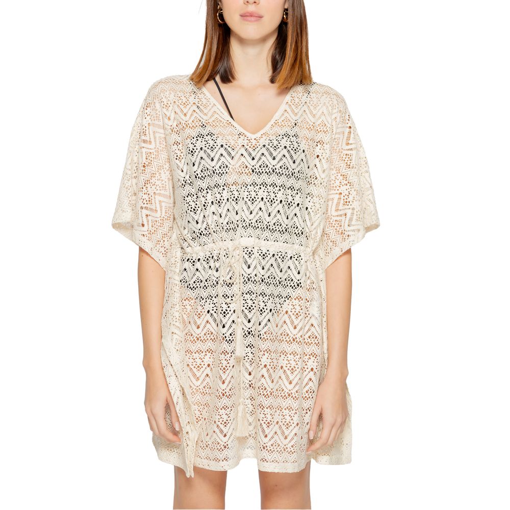 Robe en polyester beige Vero Moda