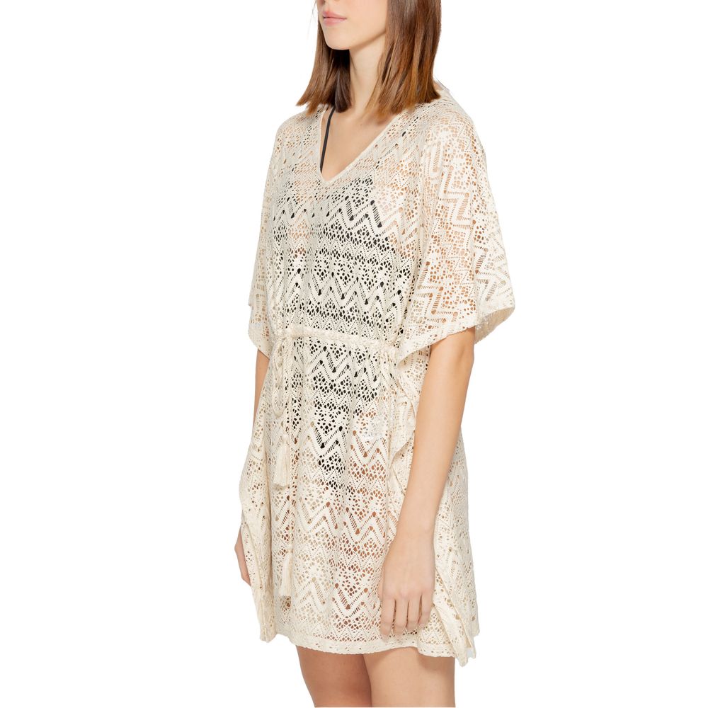 Robe en polyester beige Vero Moda