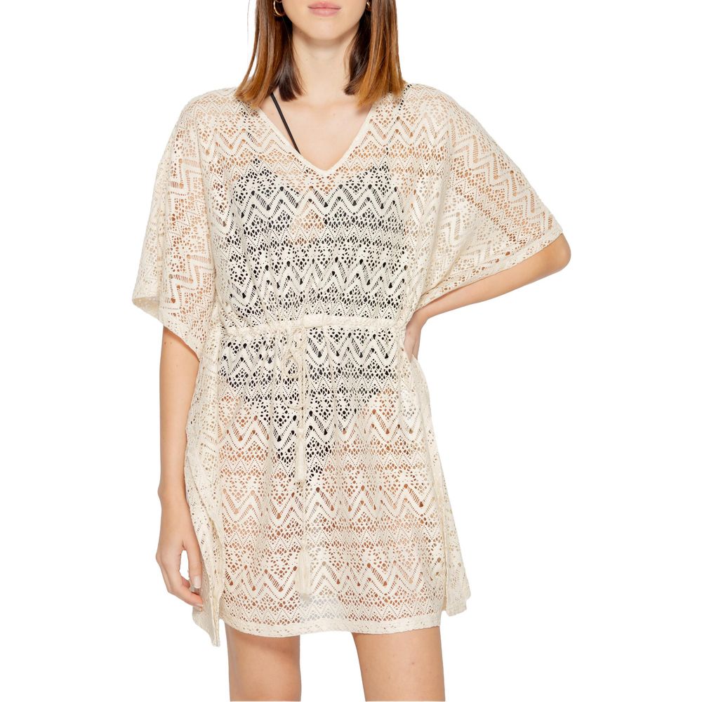 Robe en polyester beige Vero Moda