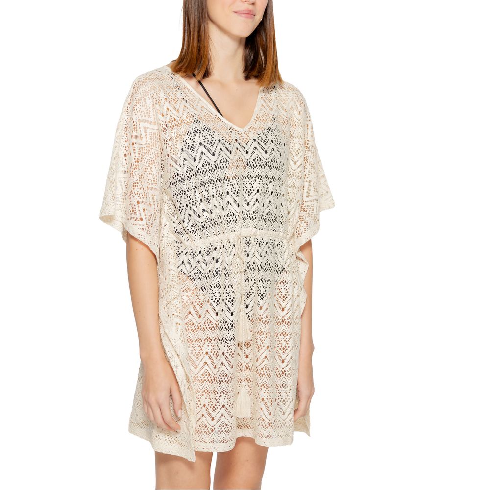 Robe en polyester beige Vero Moda