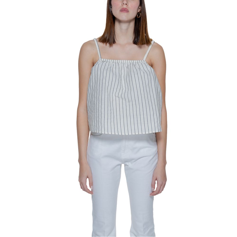 Hauts et t-shirts en coton biologique beige Vero Moda