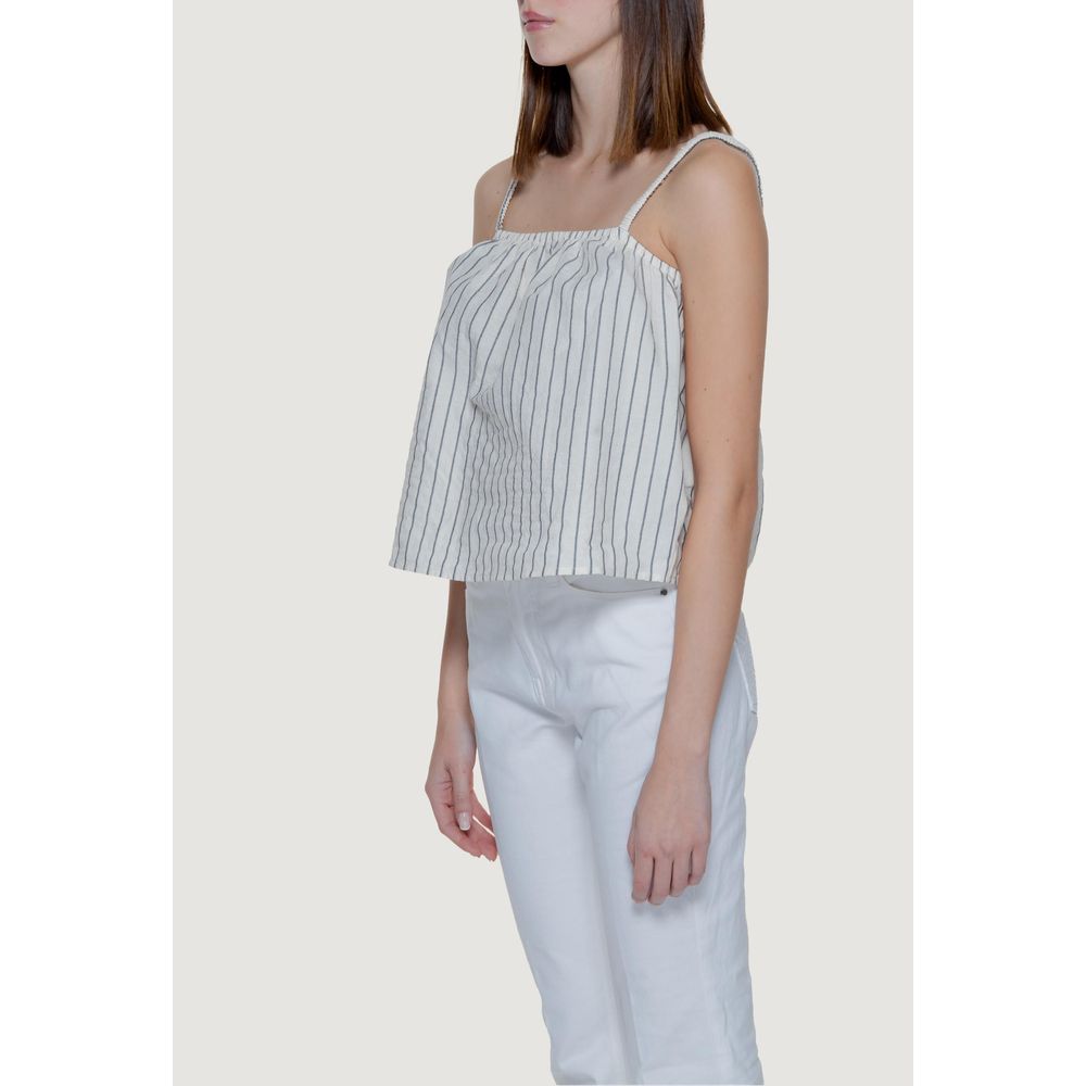 Hauts et t-shirts en coton biologique beige Vero Moda
