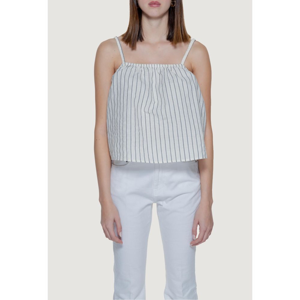 Hauts et t-shirts en coton biologique beige Vero Moda