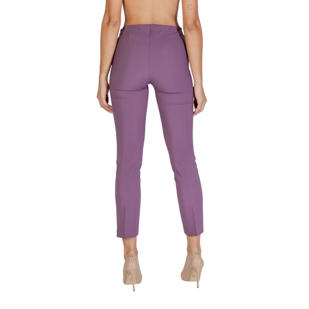 Sandro Ferrone Purple Polyester Pant