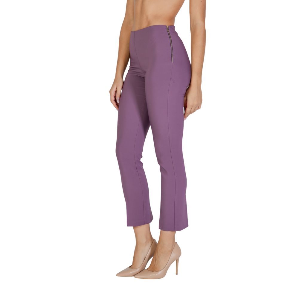 Sandro Ferrone Purple Polyester Pant