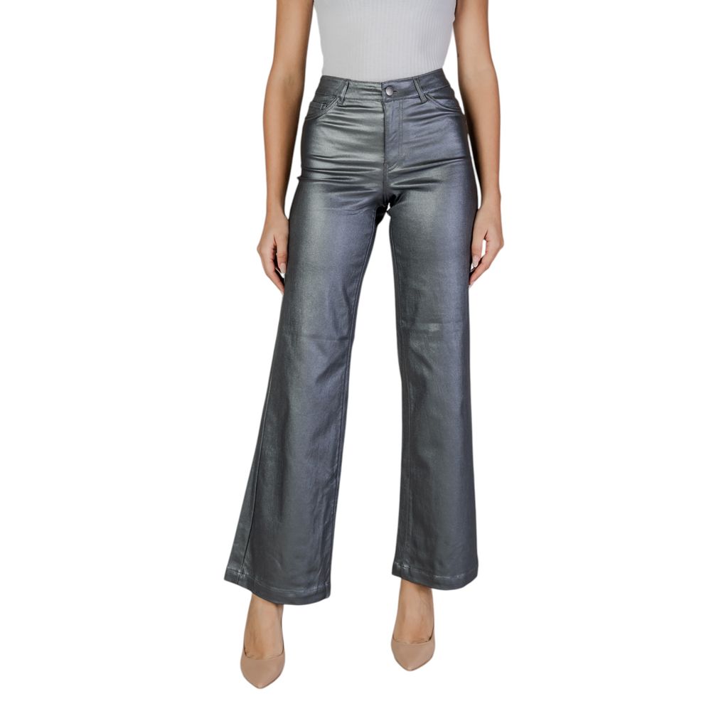 Jacqueline De Yong Silver Viscose Pant by Jacqueline De Yong