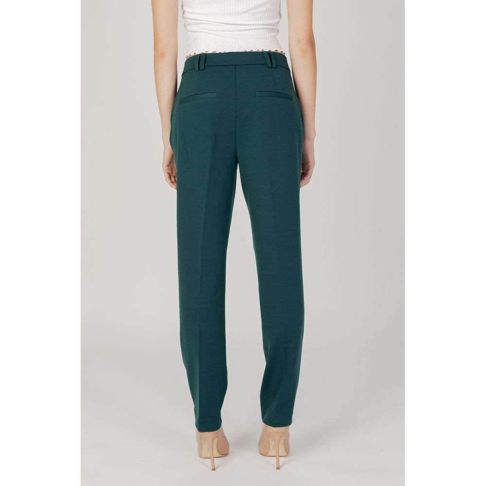Only Green Polyester Pant by Only