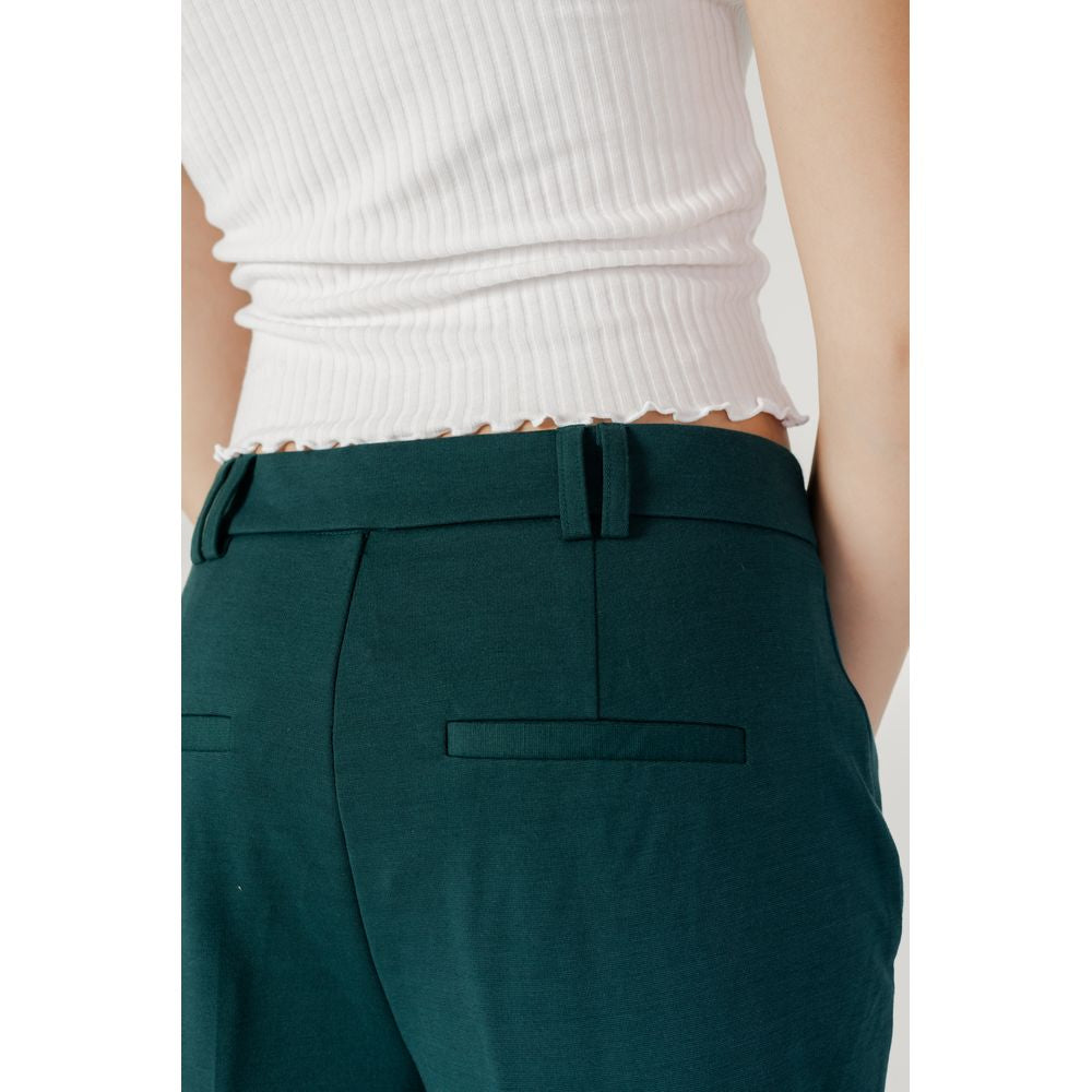 Only Green Polyester Pant by Only