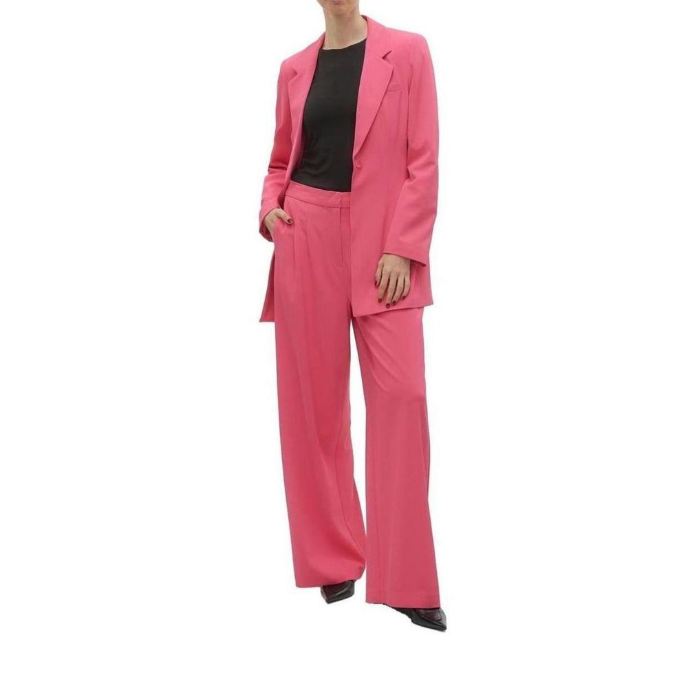 Vero Moda Pink Polyester Pant by Vero Moda