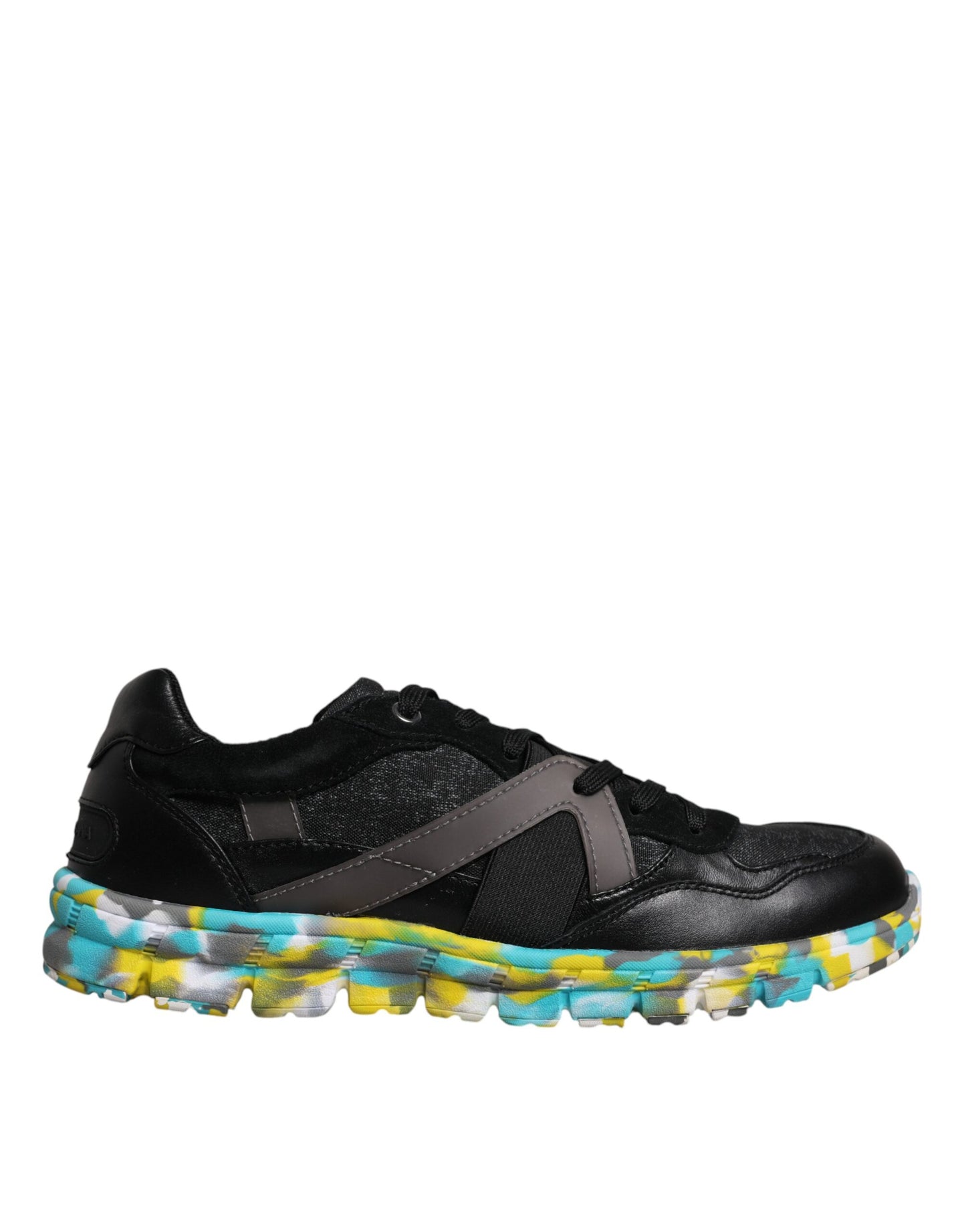Dolce & Gabbana Black Polyester Low Top Men Sneakers Shoes by Dolce & Gabbana