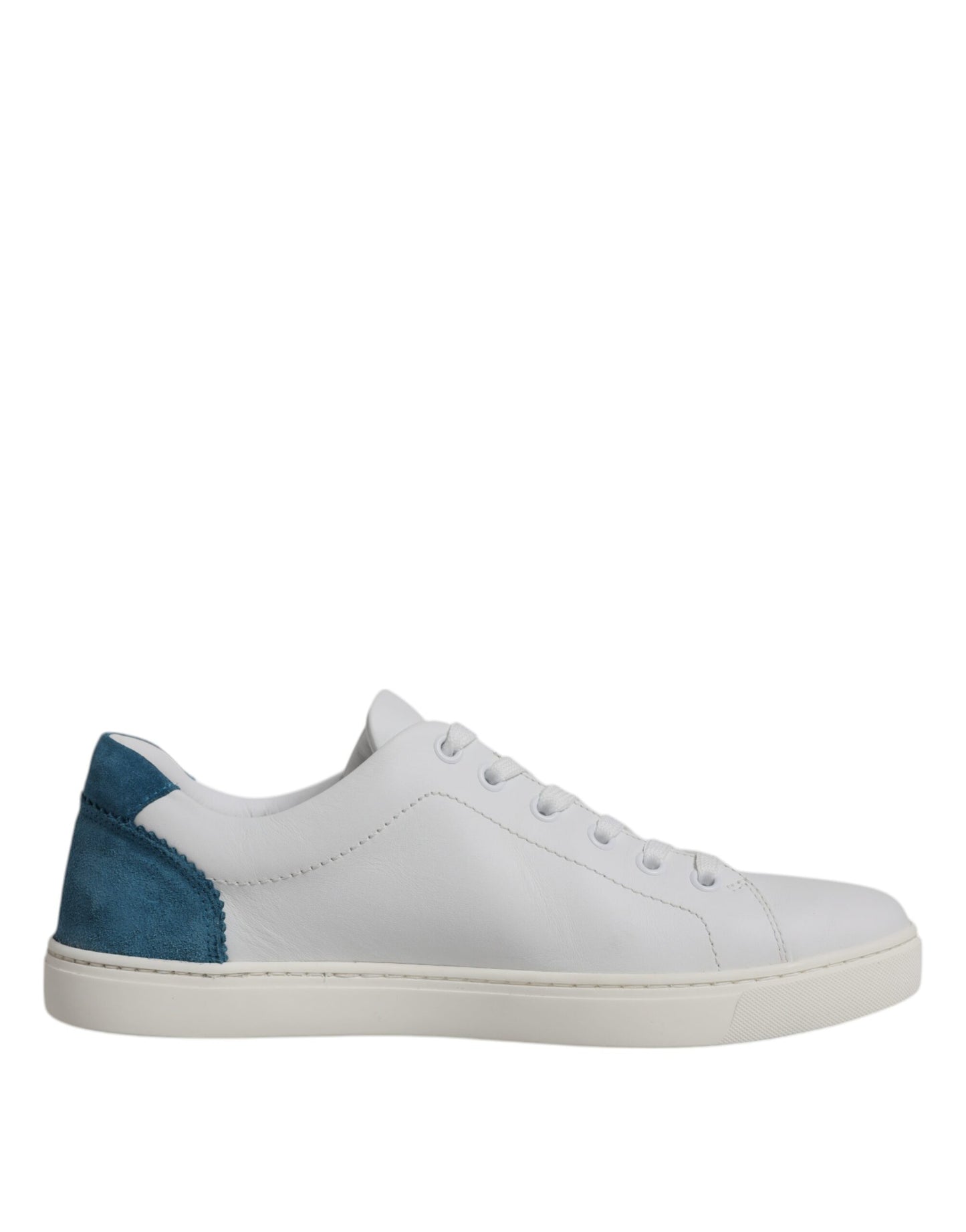 Dolce & Gabbana White London Calf Leather Sneakers Shoes by Dolce & Gabbana