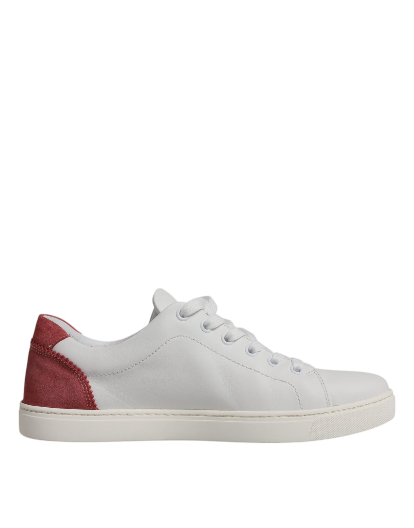 Dolce & Gabbana White London Calf Leather Sneakers Shoes by Dolce & Gabbana