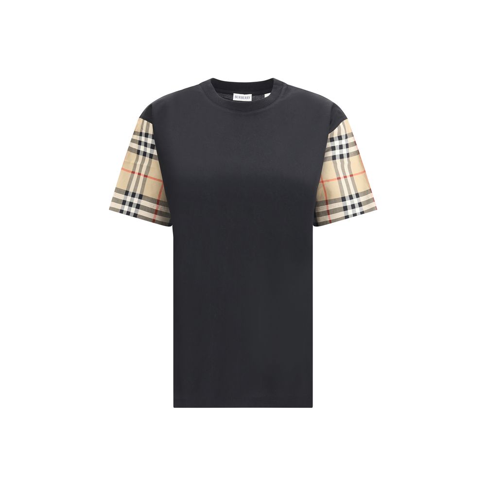 T-shirt à manches archives à carreaux Burberry