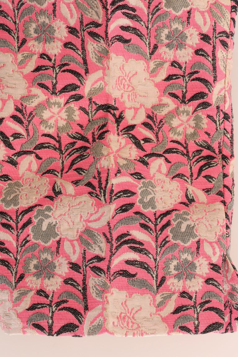 Pantalon élégant en brocart floral Dolce & Gabbana