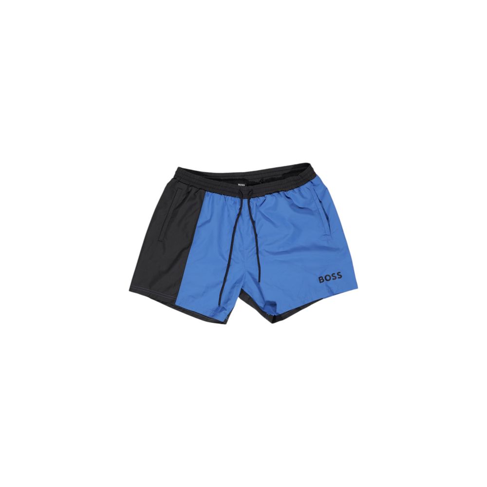 Maillot de bain en polyester bleu Hugo Boss