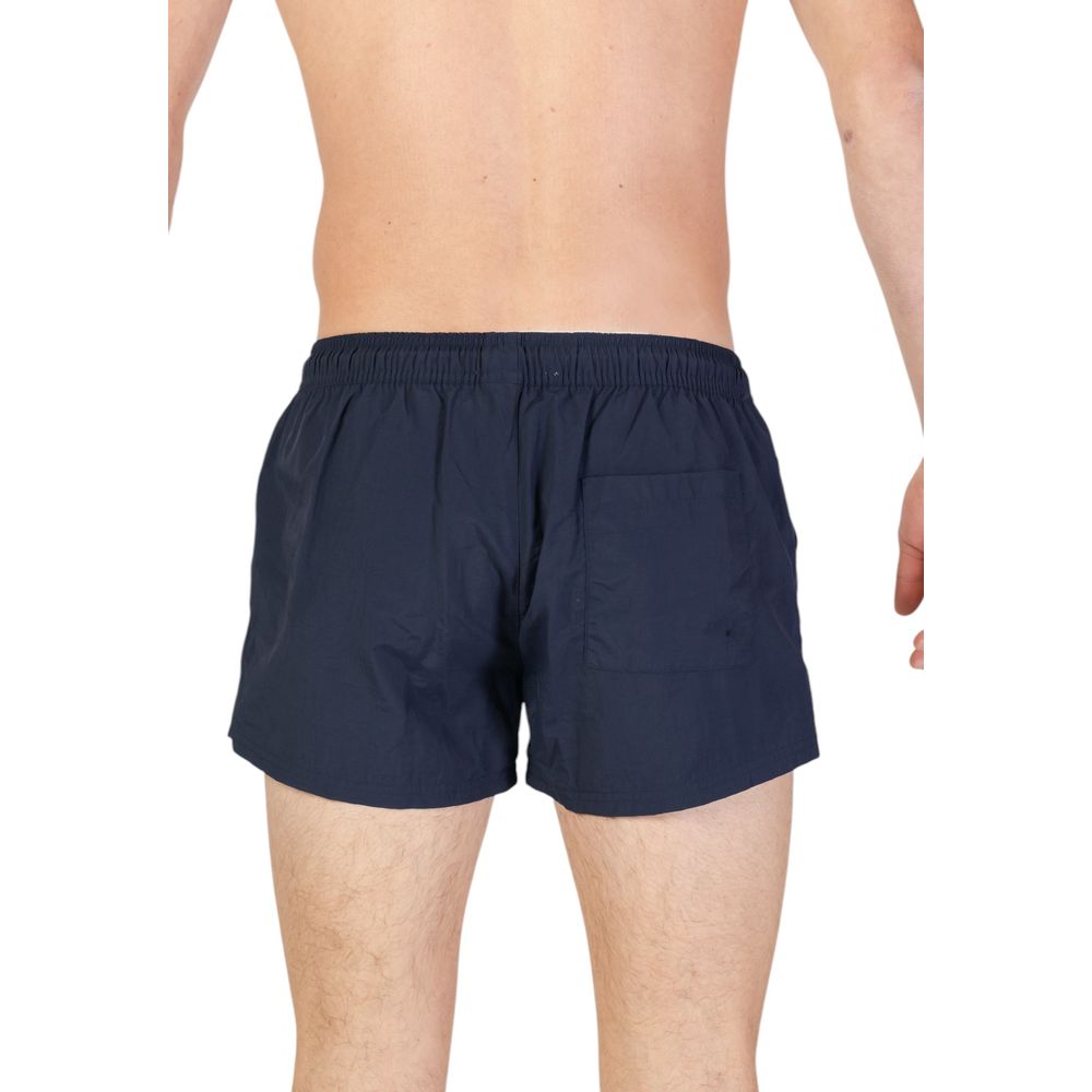 Short de bain bleu en polyester Hamaki-Ho