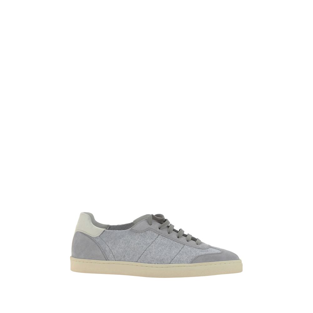 Brunello Cucinelli Sneakers Leather Suede Made In Italy