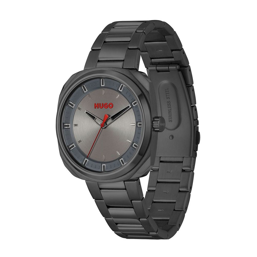 Montre Hugo Boss en acier inoxydable gris