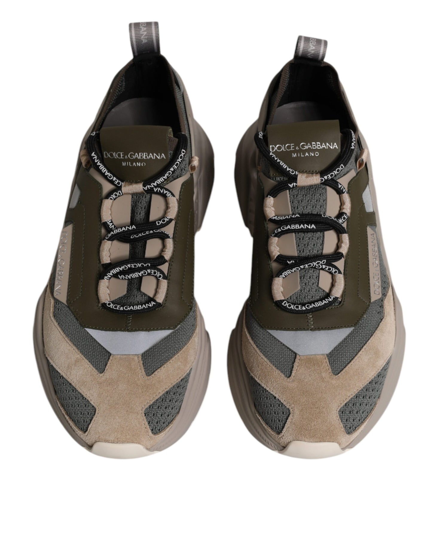 Dolce & Gabbana Multicolor Daymaster Low Top Sneakers Shoes by Dolce & Gabbana