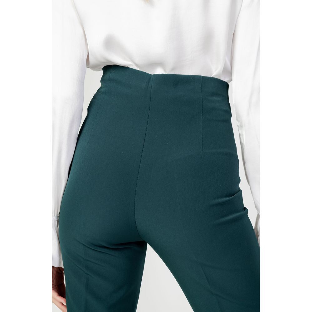 Sandro Ferrone Green Polyester Pant by Sandro Ferrone