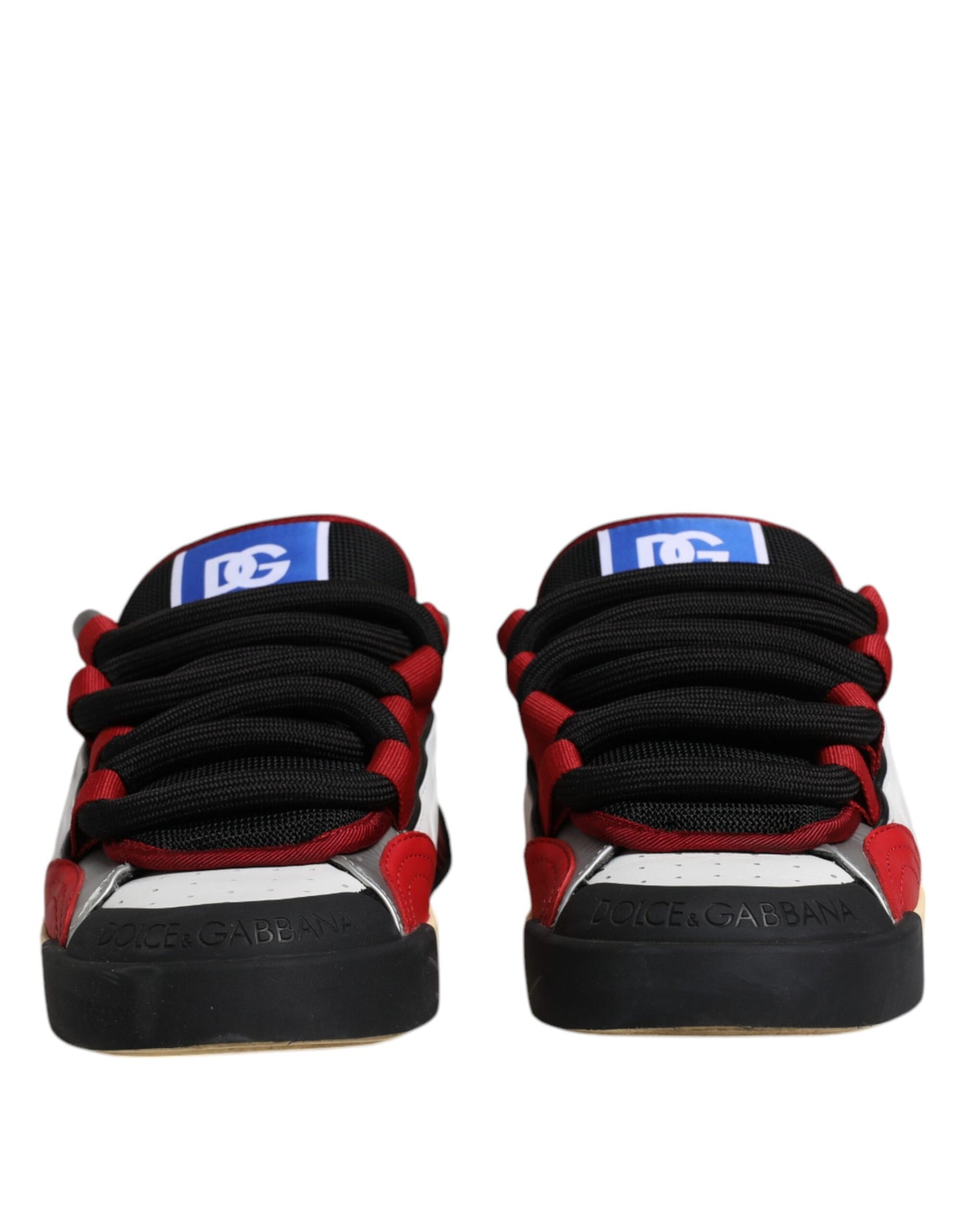 Dolce & Gabbana Multicolor Portofino Space Sneakers Shoes by Dolce & Gabbana