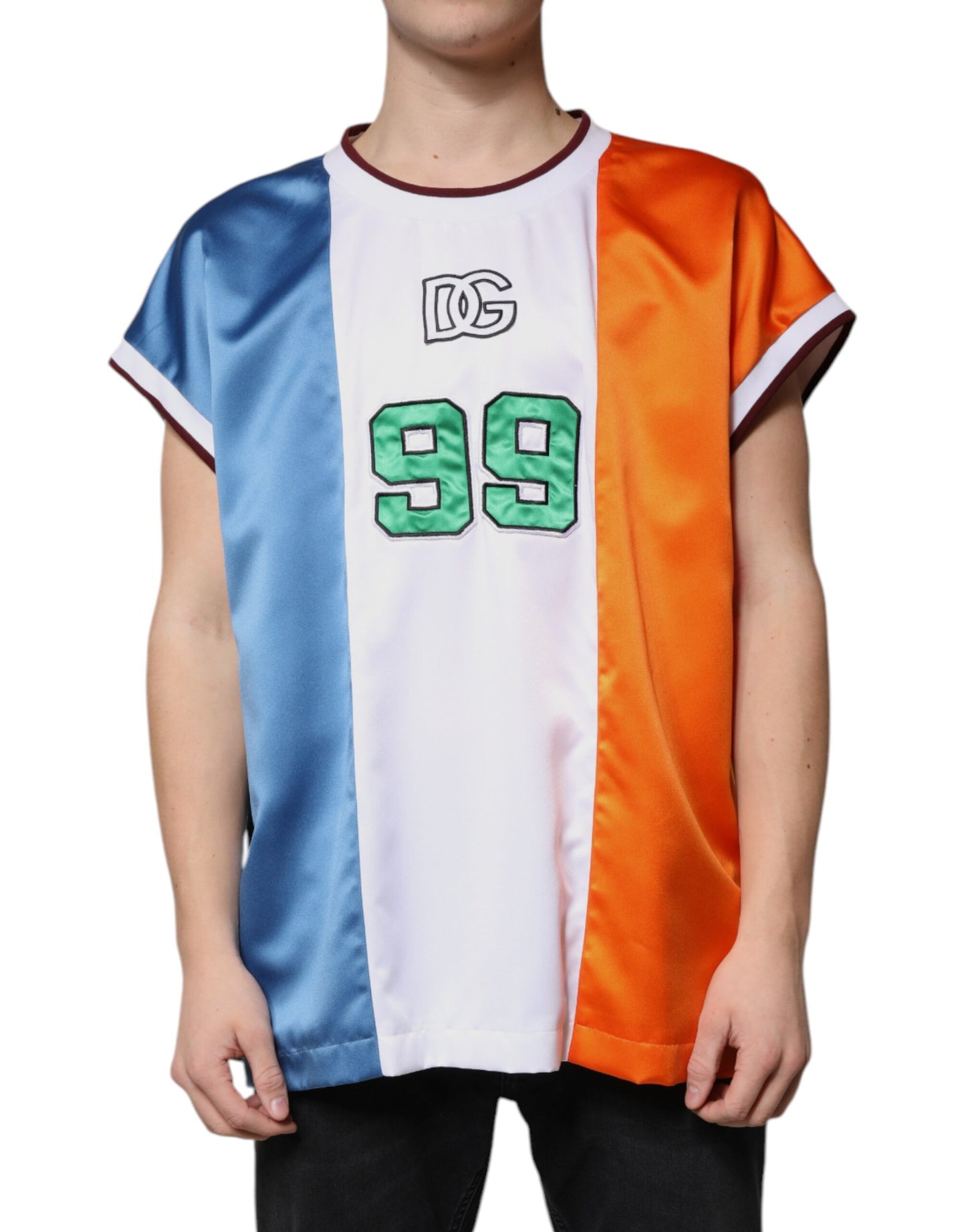 Dolce & Gabbana Multicolor Jersey Tank Sleeveless T-shirt by Dolce & Gabbana