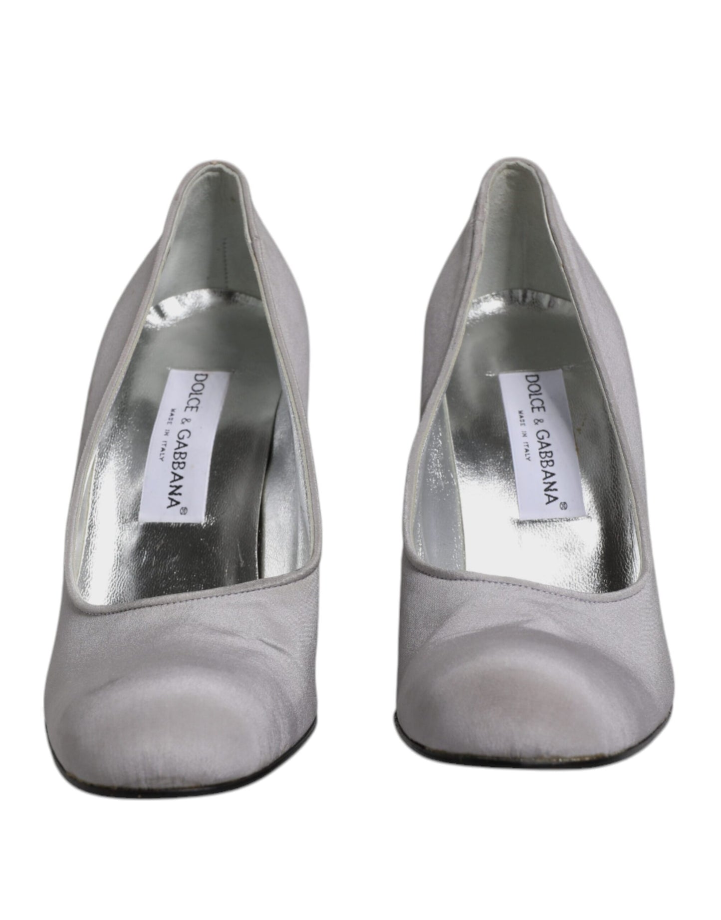 Escarpins à talons hauts en cuir suédé gris Dolce & Gabbana